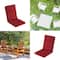 Hastings Home Red High Back Patio Chair Cushion